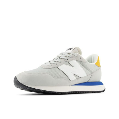 Picture of New Balance Men's 237 V1 Sneaker, Brighton Grey/White/Varsity Gold, 12 - Size: 12