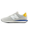 Picture of New Balance Men's 237 V1 Sneaker, Brighton Grey/White/Varsity Gold, 12 - Size: 12