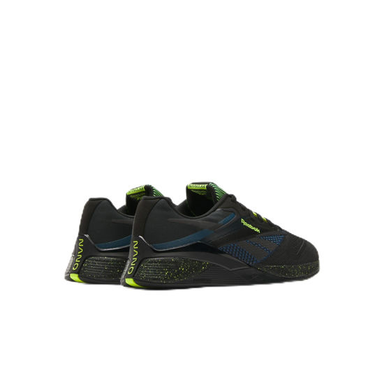 Picture of Reebok Unisex Nano X4 Sneaker, Black/Escape Blue/Digital Lime, 11 US Men - Size: 12.5 Women/11 Men