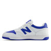 Picture of New Balance Unisex-Adult BB480 V1 Sneaker, White/Cobalt Blue/White, 9.5 - Size: 11 Wide Women/9.5 Men