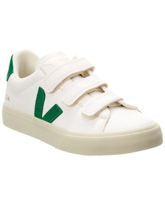 Picture of VEJA Women's Recife Logo Sneaker, Extra White/Emeraude, 8 - Size: 8