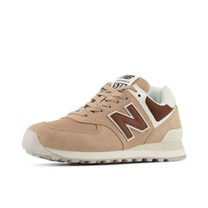 Picture of New Balance Women's 574 V2 Sneaker, Flat Taupe/Rich Oak/Turtledove, 9.5 - Size: 9.5