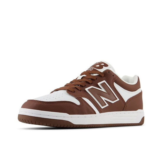 Picture of New Balance Men's 480 V1 Sneaker, Rich Oak/White, 4.5 - Size: 4.5