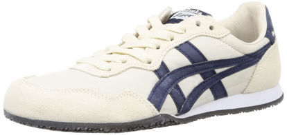 Picture of Onitsuka Tiger Unisex Serrano 1183B400 (Birch/Peacoat, US Footwear Size System, Adult, Men, Numeric, Medium, 9.5) - Size: 9.5