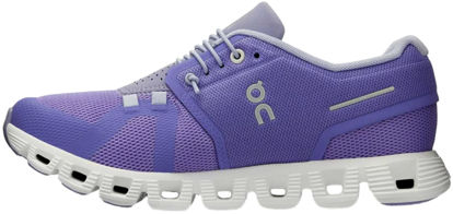 Picture of On Women's Cloud 5 Sneakers, Blueberry/Feather, 6.5 Medium US - Size: 6.5