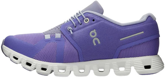 Picture of On Women's Cloud 5 Sneakers, Blueberry/Feather, 6.5 Medium US - Size: 6.5