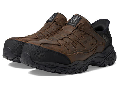 Picture of Skechers Men's Holdredge Ryker Hands Free Slip-Ins Construction Shoe, Brown, 10.5 - Size: 10.5