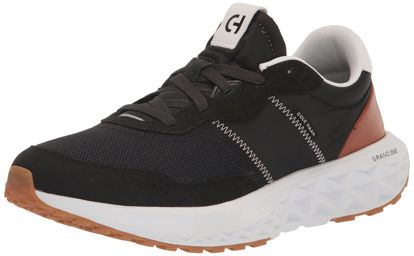 Picture of Cole Haan Men's Zerogrand All Day Runner Sneaker, Black/Natural TAN/Optic White, 11.5 - Size: 11.5