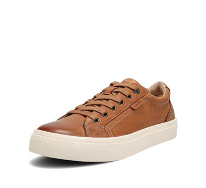 Picture of Taos Plim Soul Lux Women's Sneaker - Soft Premium Leather Lace Up Sneakers with All Day Walking Comfort and Support Caramel 6.5 (M) US - Size: 6.5