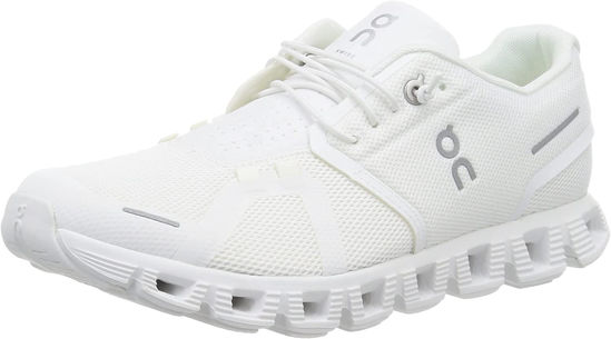 Picture of On Men's Cloud 5 Sneakers, All White, 9 - Size: 9