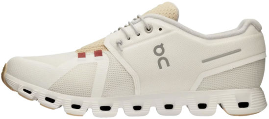Picture of On Men's Cloud 5 Push Sneakers, Ivory/Savannah, 9.5 Medium US - Size: 9.5
