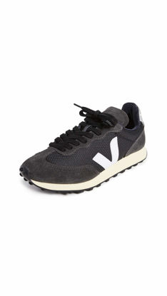 Picture of Veja Women's Rio Branco Sneaker, Black/White/Oxford Grey, 9 Medium US - Size: 9