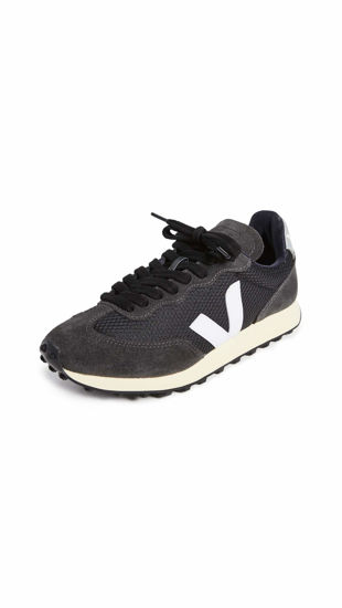 Picture of Veja Women's Rio Branco Sneaker, Black/White/Oxford Grey, 9 Medium US - Size: 9