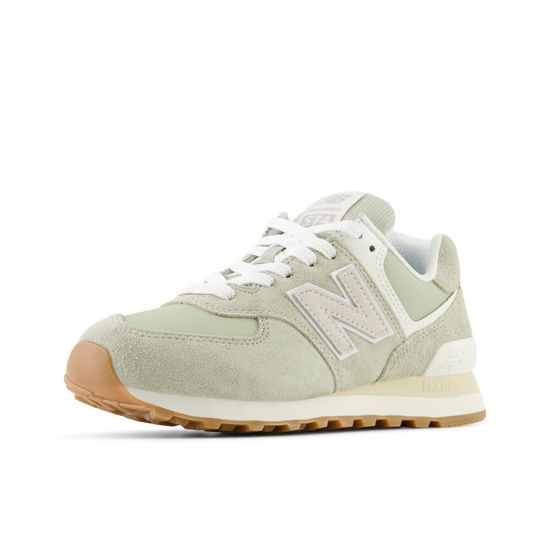 Picture of New Balance Women's 574 V2 All Day Sneaker, Olivine/Moonbeam, 9.5 - Size: 9.5