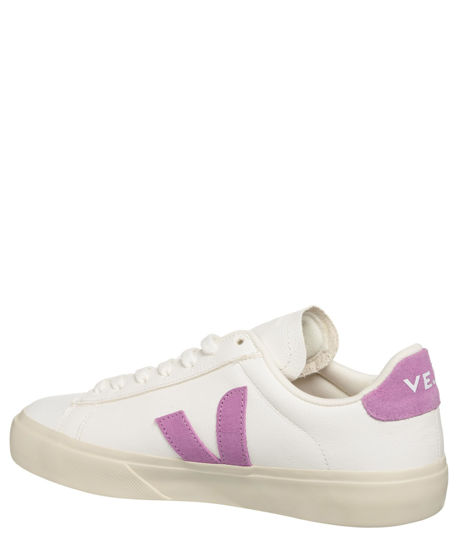 Picture of Veja Women's Campo Sneakers, Extra-White_Mulberry, Off White, Pink, 6 Medium US - Size: 6