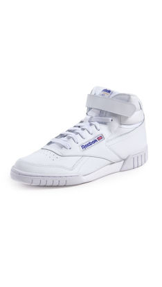 Picture of Reebok men's EX-O-FIT HI Sneaker, White, 3 M US - Size: 3