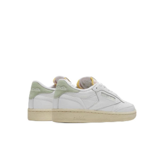 Picture of Reebok Women's Club C 85 Sneaker, Footwear White/Paper White/Vintage Green, 10 - Size: 10