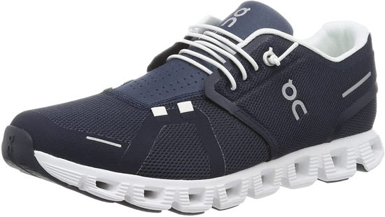 Picture of On Men's Cloud 5 Sneakers, Midnight/White, 10.5 - Size: 10.5