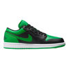 Picture of Nike Air Jordan 1 Low Men's Shoes Black/Black-Lucky Green-White 553558-065 9 - Size: 9