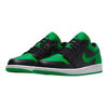 Picture of Nike Air Jordan 1 Low Men's Shoes Black/Black-Lucky Green-White 553558-065 9 - Size: 9