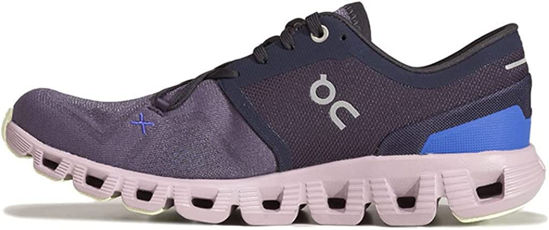 Picture of On Women's Cloud X 3 Sneakers, Midnight/Heron, 8 - Size: 8