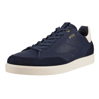 Picture of ECCO Men's Street LITE Court Sneaker, Night Sky Suede/Marine/Limestone, 10-10.5 - Size: 10-10.5