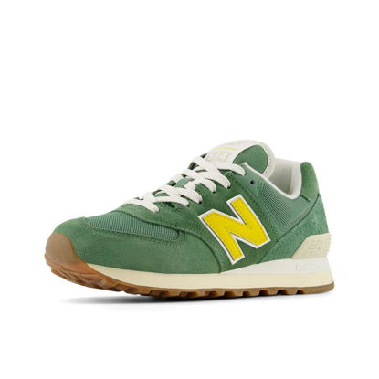 Picture of New Balance Women's 574 V2 Sneaker, Mallard Green/Ginger Lemon/Sea Salt, 6.5 - Size: 6.5
