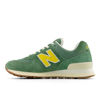 Picture of New Balance Women's 574 V2 Sneaker, Mallard Green/Ginger Lemon/Sea Salt, 6.5 - Size: 6.5