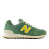 Picture of New Balance Women's 574 V2 Sneaker, Mallard Green/Ginger Lemon/Sea Salt, 6.5 - Size: 6.5