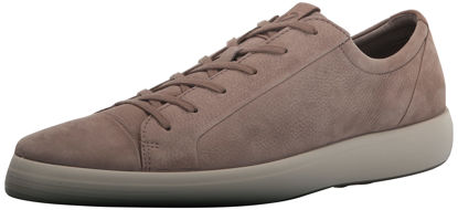 Picture of ECCO Men's Soft 7 City Tie Sneaker, Taupe/Taupe Suede, 8-8.5 - Size: 8-8.5