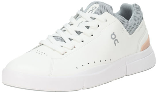Picture of On Women's The Roger Advantage Sneakers, White/Rosehip, 10 Medium US - Size: 10