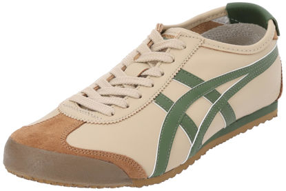 Picture of Onitsuka Tiger Mexico 66 1183C102 250 Men's Size (Beige/Grass Green, US Footwear Size System, Adult, Men, Numeric, Medium, 10) - Size: 10