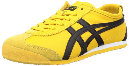 Picture of Onitsuka Tiger Unisex Mexico 66 1183C102 (Yellow/Black, US Footwear Size System, Adult, Men, Numeric, Medium, 4.5) - Size: 4.5