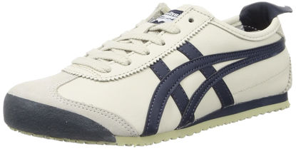 Picture of Onitsuka Tiger Unisex Mexico 66 1183C102 (Birch/Peacoat, US Footwear Size System, Adult, Men, Numeric, Medium, 11.5) - Size: 11.5