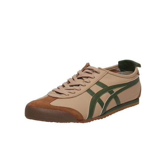 Picture of Onitsuka Tiger MEXICO 66 1183C102 250 Men's Size (BEIGE/GRASS GREEN, US Footwear Size System, Adult, Men, Numeric, Medium, 9.5) - Size: 9.5