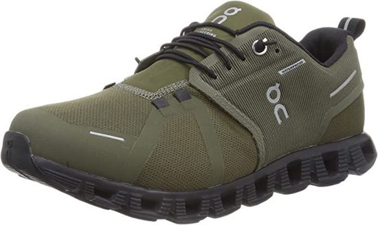 Picture of On Men's Cloud 5 Waterproof Sneakers, Green, 8 - Size: 8