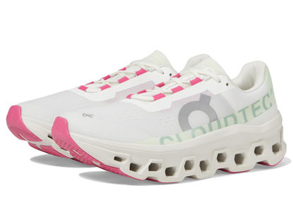 Picture of On Women's Cloudmonster Sneakers, White/Lima, 7 Medium US - Size: 7