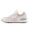 Picture of New Balance Unisex 574 V2 70s Racing Sneaker, Sea Salt/Nb 102 White, 10.5 US Men - Size: 12 Wide Women/10.5 Men