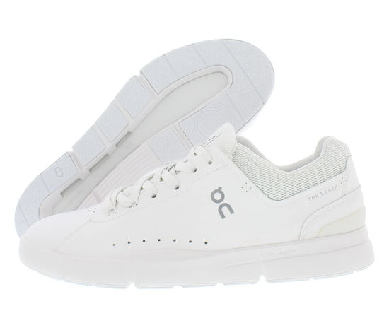 Picture of On Men's The Roger Advantage Sneakers, All White, 11.5 Medium US - Size: 11.5