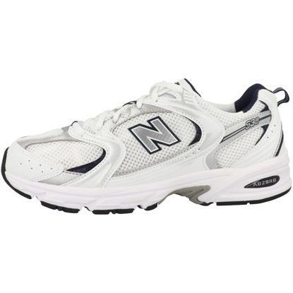 Picture of New Balance Unisex 530 Sneaker, White/Natural Indigo, 4.5 US Men - Size: 6 Women/4.5 Men