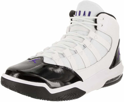 Picture of Nike Men's Basketball Shoes, White White Dark Concord Black 121, Womens 10 - Size: womens 10