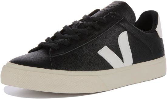 Picture of Veja Women Campo Sneakers Black - White 8 US - Size: 8