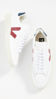 Picture of Veja Men's V-12 Leather Sneakers, Extra White/Marsala/Nautico, 11.5 Medium US - Size: 11.5