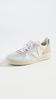 Picture of Veja Women's V-10 Suede Sneakers, Jade White Multico, 6 Medium US - Size: 6