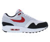 Picture of Nike Air Max 1 Men's Shoes Size - 8.5 White/University Red - Size: 8.5
