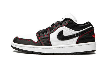 Picture of Jordan Womens WMNS AIr 1 Low SE UTL DD9337 106 White/Black/Red - Size 12W - Size: 12
