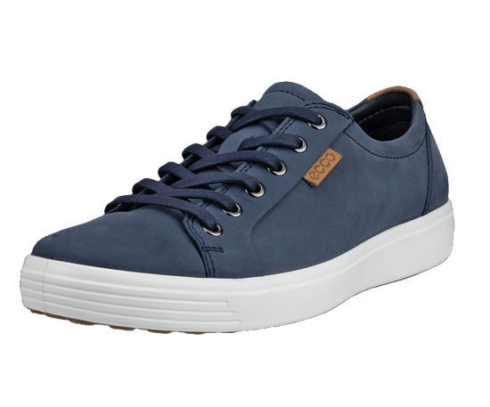 Picture of ECCO Men's Soft 7 Sneaker, Marine Nubuck/Lion, 13-13.5 - Size: 13-13.5
