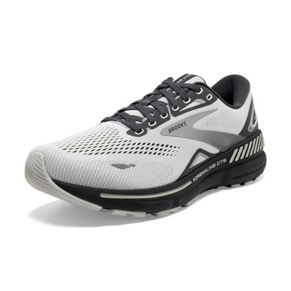 Picture of Brooks Men’s Adrenaline GTS 23 Supportive Running Shoe - Oyster/Ebony/Alloy - 12.5 Wide - Size: 12.5 Wide