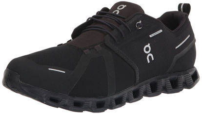 Picture of ON Mens Cloud 5 Waterproof Textile Synthetic All Black Trainers 14 US - Size: 14