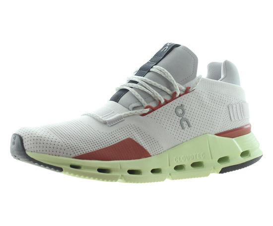 Picture of On Women's Cloudnova Sneakers, White | Limelight, 10.5 Medium US - Size: 10.5